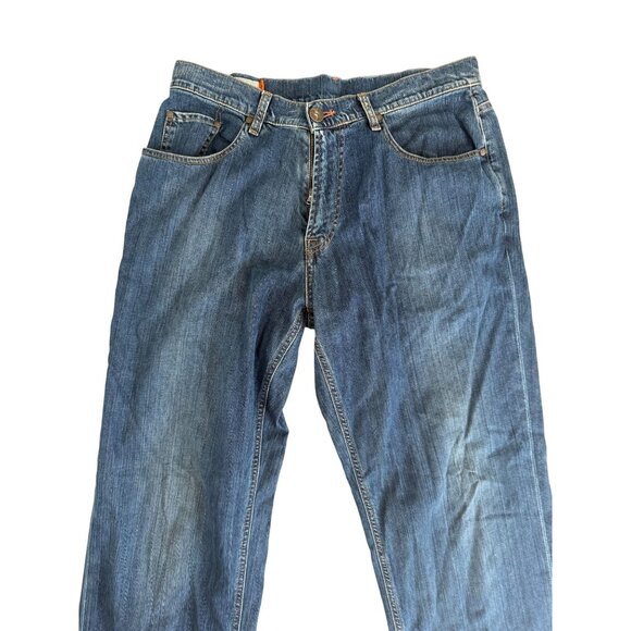 FACONNABLE Men's Medium Wash Straight Leg Modele 40 Jeans Size 35 x 30 - Picture 6 of 11